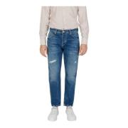 Blauwe Rits Knopen Jeans Lente/Zomer Antony Morato , Blue , Heren