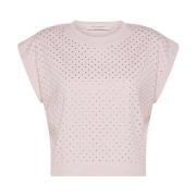 Roze Strass T-shirt Philosophy di Lorenzo Serafini , Pink , Dames