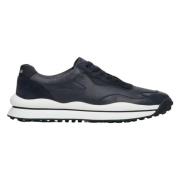 Heren Marineblauwe Lage Sneakers van Echt Leer ES 8 Er00112591 Estro ,...