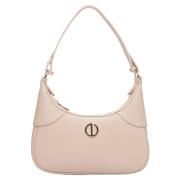 Roze Halvemaan Tas met Gouden Ornamenten Estro , Pink , Dames