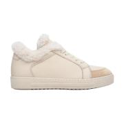 Dames Beige Winter Sneakers gemaakt van Echt Suède & Leer Er00111932 E...