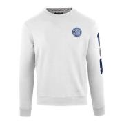 Heren Katoenen Sweatshirt Ronde Hals Aquascutum , White , Heren