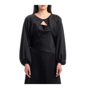 Elegante Shrug voor Vrouwen Simona Corsellini , Black , Dames