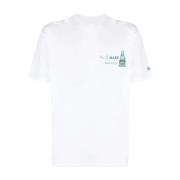 Klassiek Katoenen T-Shirt MC2 Saint Barth , White , Heren