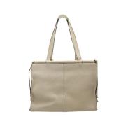 Pre-owned Leather totes Loewe Pre-owned , Beige , Dames
