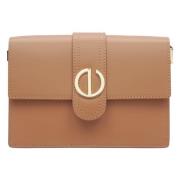 Dames Bruine Italiaanse Leren Handtas Er00114778 Estro , Brown , Dames