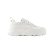 Pre-owned Leather sneakers Jil Sander Pre-owned , White , Heren
