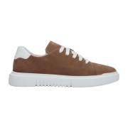 Bruine Nubuck Lage Sneakers Estro , Brown , Heren