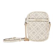 Logo Print Mini Tas Carlo Colucci , Beige , Dames