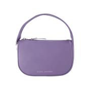 Leather handbags Marc Jacobs , Purple , Dames