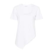 Optisch Wit T-Shirt Patrizia Pepe , White , Dames
