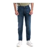 Losse Denim Stretch Broek PT Torino , Blue , Heren