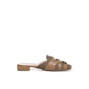 Luipaardprint Bruine Sandalen Alchimia , Brown , Dames