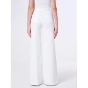 Hoge taille witte palazzo jeans ViCOLO , White , Dames