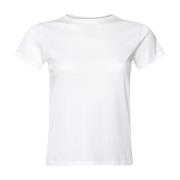 Slim-Fit Crew Neck T-shirt Frame , White , Dames