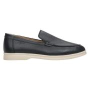 Dames Zwarte Leren Loafers Er00113446 Estro , Black , Dames