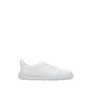 Italiaans Leren Witte Sneakers Luxe Stijl Estro , White , Heren