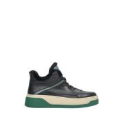 Dames Groene Winter Sneakers met Bontvoering Er00111963 Estro , Multic...