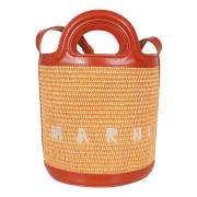 Zwarte Tropicalia Bucket Tas Marni , Multicolor , Dames