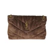 Pre-owned Suede shoulder-bags Yves Saint Laurent Vintage , Brown , Dam...
