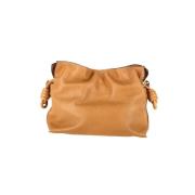 Pre-owned Leather clutches Loewe Pre-owned , Brown , Dames