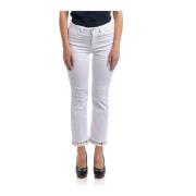 Geknipte knoopsluiting broek Liu Jo , White , Dames