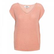 Mouwloze Blyss Shirt Perzik &Co Woman , Orange , Dames