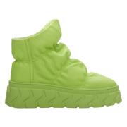 Groene Bont Gevoerde Winterlaarzen Estro , Green , Dames