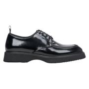 Heren Zwarte Veterschoenen van Echt Lakleer Er00113939 Estro , Black ,...