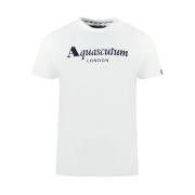 Katoenen T-shirt met Union Jack vlag Aquascutum , White , Heren