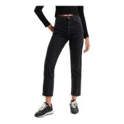 Zwarte Jeans met Rits Desigual , Black , Dames