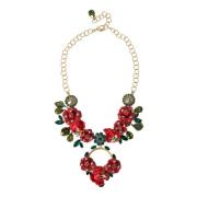 Kristal Hanger Ketting Ketting Dolce & Gabbana , Multicolor , Dames