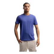 Basic Logo T-Shirt Blauw Heren Emporio Armani , Blue , Heren