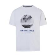 Kitesurf Print T-shirt North Sails , White , Heren