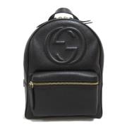 Pre-owned Leather backpacks Gucci Vintage , Black , Dames