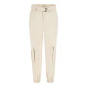 Cargo Broek Beige Synthetisch Vrouwen Guess , Beige , Dames