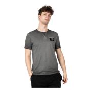 Klassieke Ronde Hals T-Shirt Guess , Gray , Heren