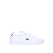 Witte Leren Sneakers Mannen Lacoste , White , Heren