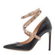 Pre-owned Leather heels Valentino Vintage , Black , Dames