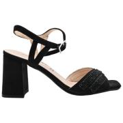 Elegant High Heel Sandals in Black Cinzia Soft , Black , Dames