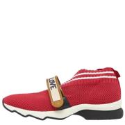 Pre-owned Mesh sneakers Fendi Vintage , Red , Dames