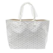 Pre-owned Leather totes Goyard Vintage , White , Dames