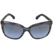 Pre-owned Plastic sunglasses Chanel Vintage , Blue , Dames