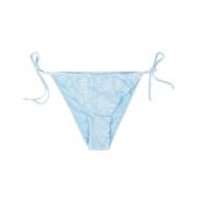 Virgo String Bikini Broekje met Veters MC2 Saint Barth , Blue , Dames