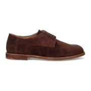 Bruine Suède Derby Schoenen Antica Cuoieria , Brown , Heren