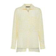 Zijden blouse met polkadot voor vrouwen Seventy , Yellow , Dames