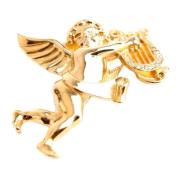 Pre-owned Rose Gold brooches Dior Vintage , Yellow , Dames