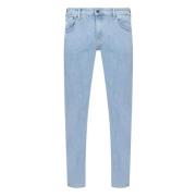 Blauwe Knoop Rits Jeans Calvin Klein , Blue , Heren