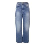 Blauwe High Waist Regular Fit Jeans Icon Denim , Blue , Dames