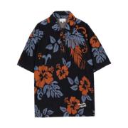 Tropische Bloemen Jacquard Polo Shirt Maison Kitsuné , Multicolor , He...
